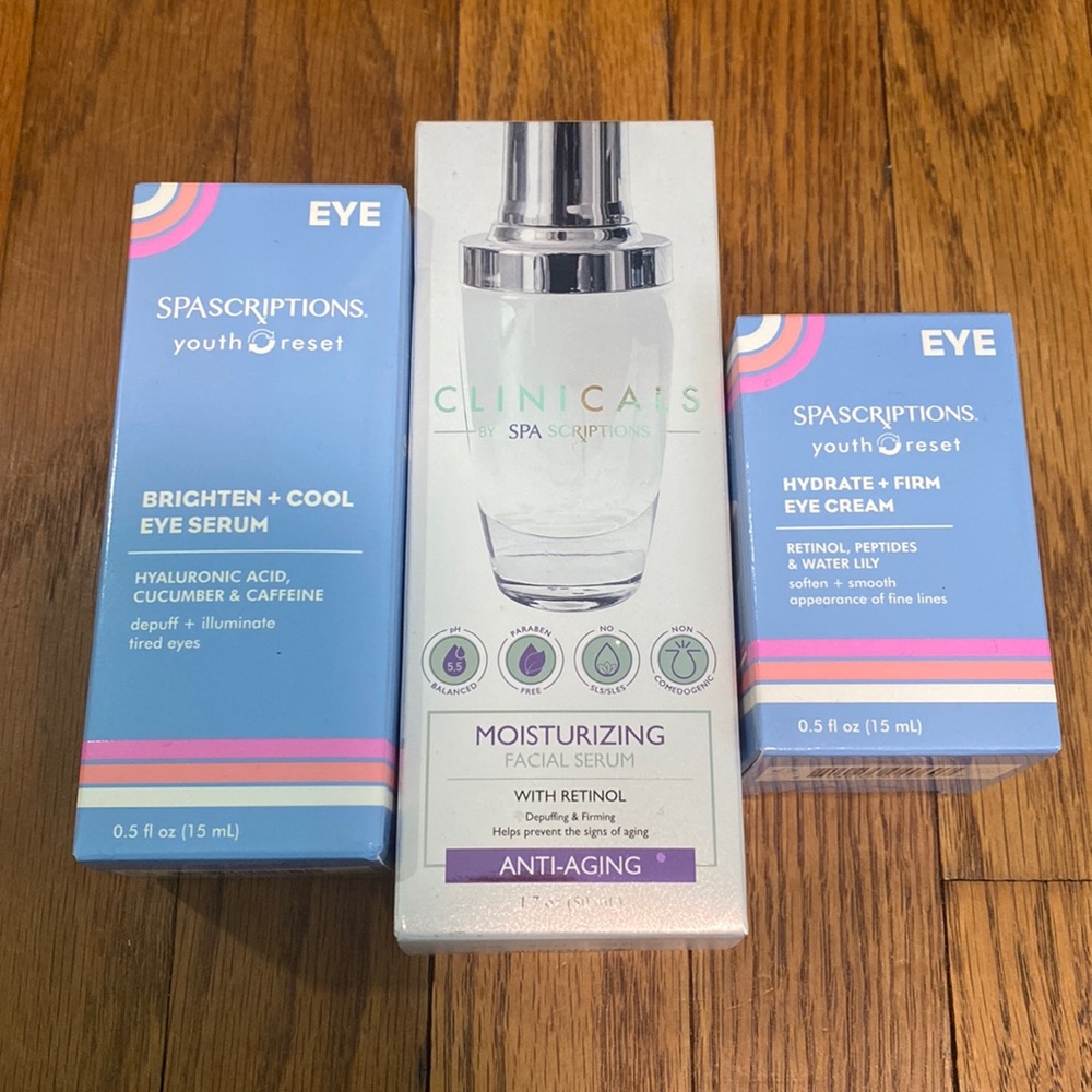 Spascriptions Facial Serums Set NWT